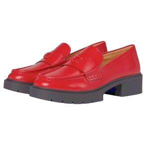 Coach Women's Leah Loafer Ruby Red Size 9 Brand New in Box